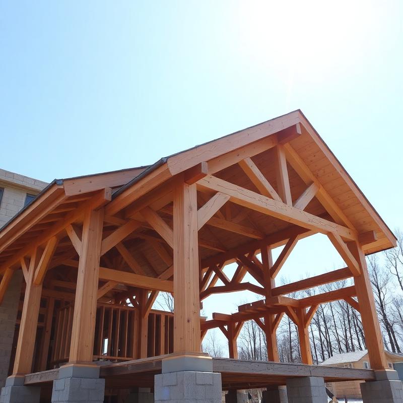 Estrutura de madeira para galpões e coberturas